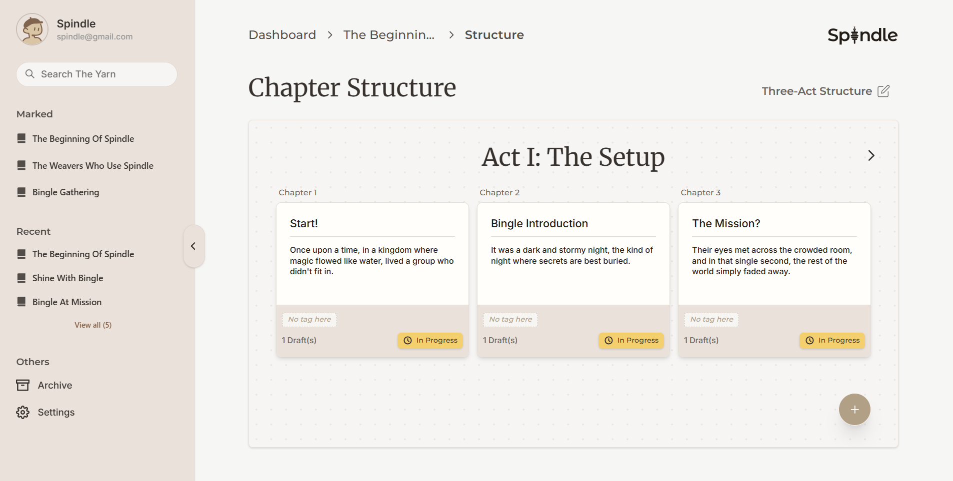 Spindle features preview