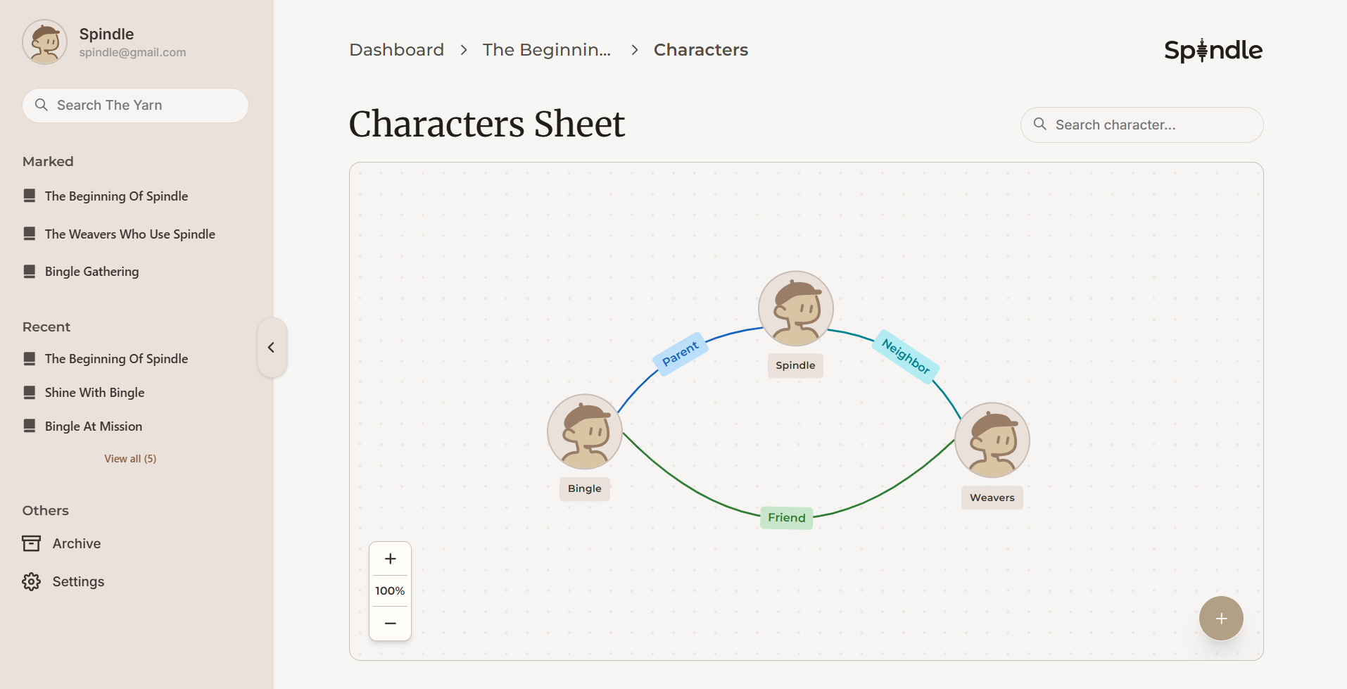 Spindle features preview